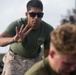 Marines endure the OC Spray Confidence Course