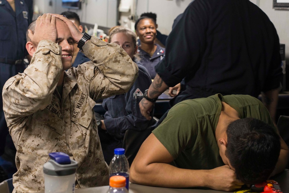 Marines and Sailors face off in the Fifa World Cup Finals