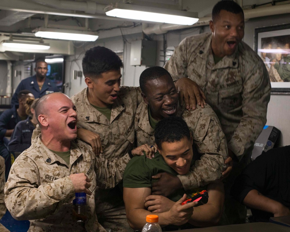 Marines and Sailors face off in the Fifa World Cup Finals