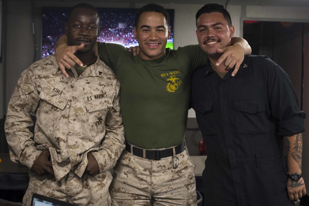 Marines and Sailors face off in the Fifa World Cup Finals