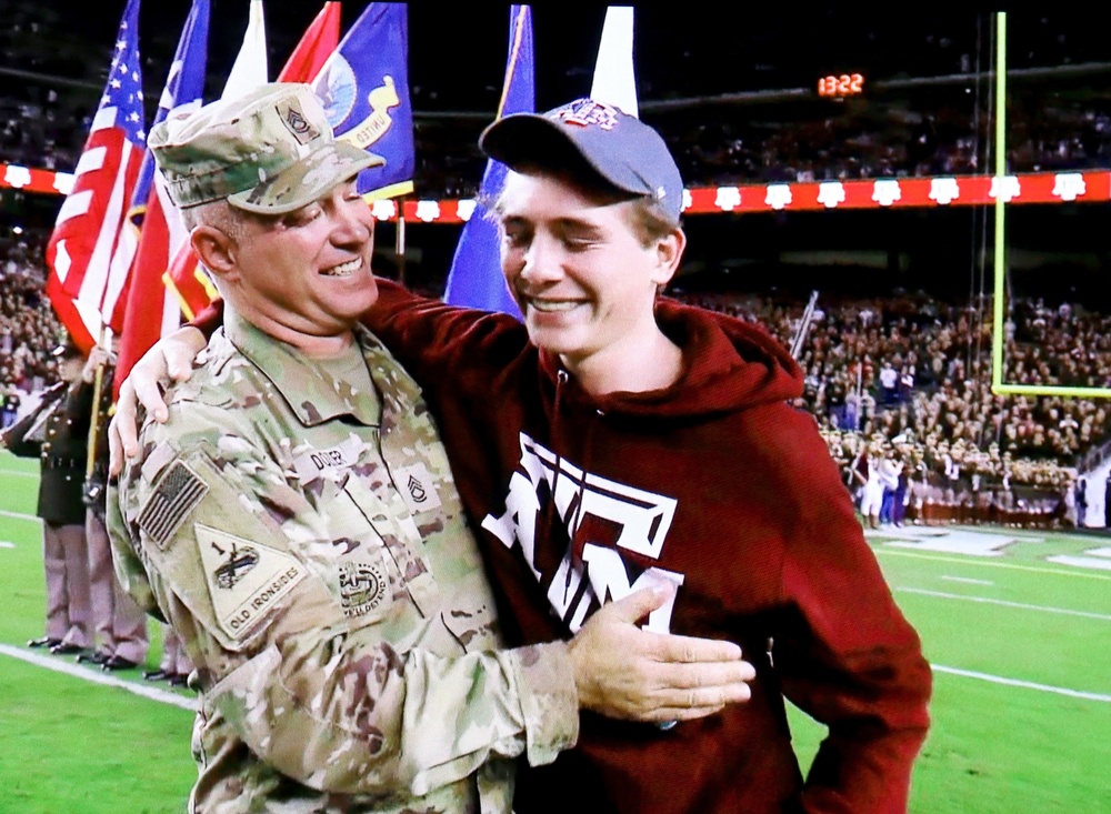 A&amp;M cadets honor veterans with home game celebration