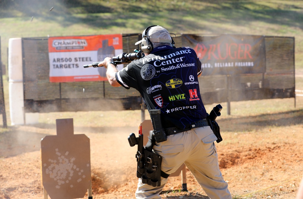Shooting legend, Jerry Miculek, competes at USAMU competition