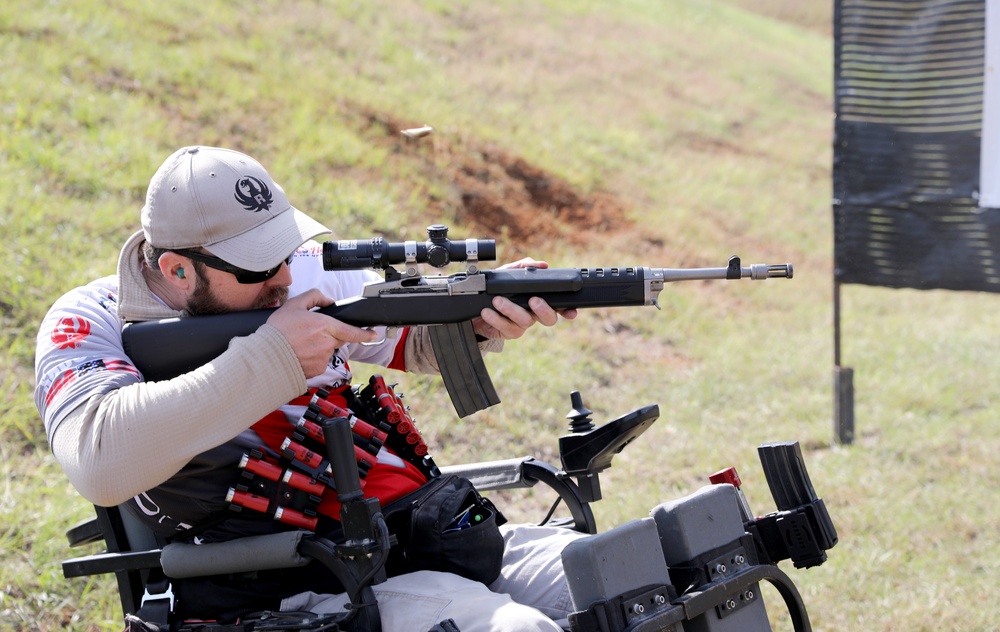 Veteran competes at USAMU multigun competition
