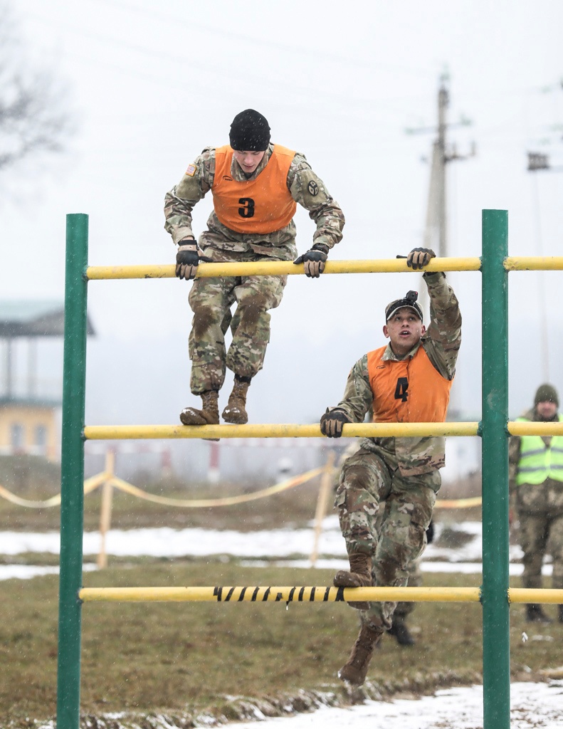 278th ACR Soldiers participate in a competition in Ukraine