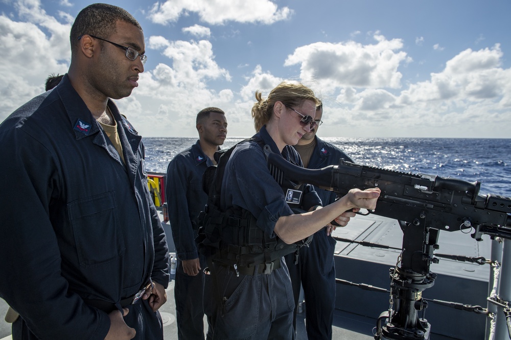 Sailors Conduct M240B Gunshoot