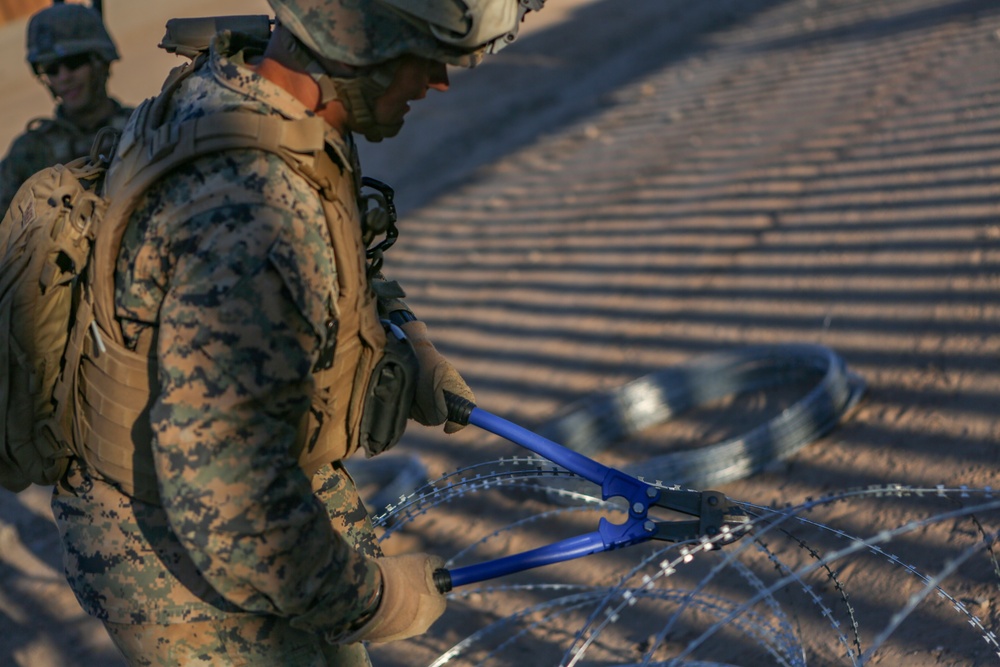 U.S. Marines assist CBP with Border Support