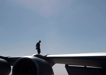 KC-135 Stratotanker team keeps warfighters fueled