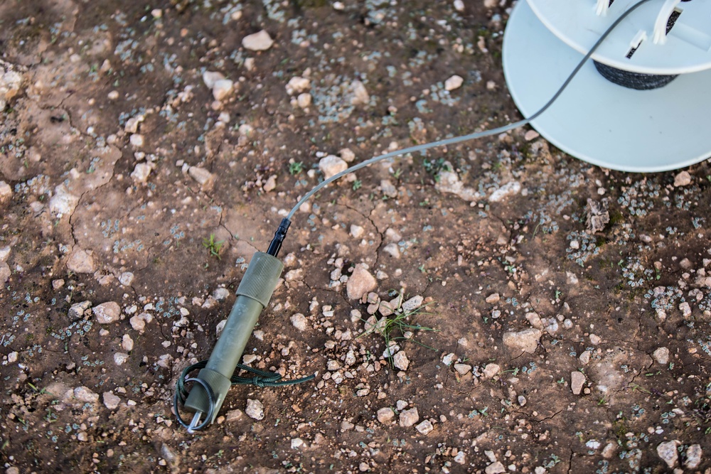 Explosive Ordnance Disposal Technicians Destroy Unexploded Ordnance