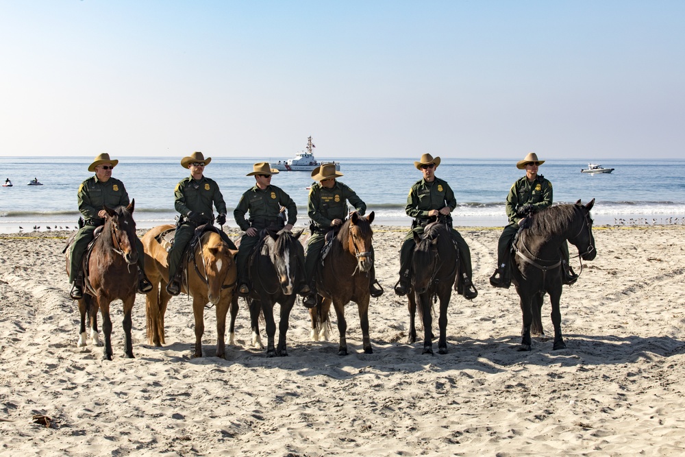 Secretary of Homeland Security Kirstjen M. Nielsen holds a press conference at Border Field State Park