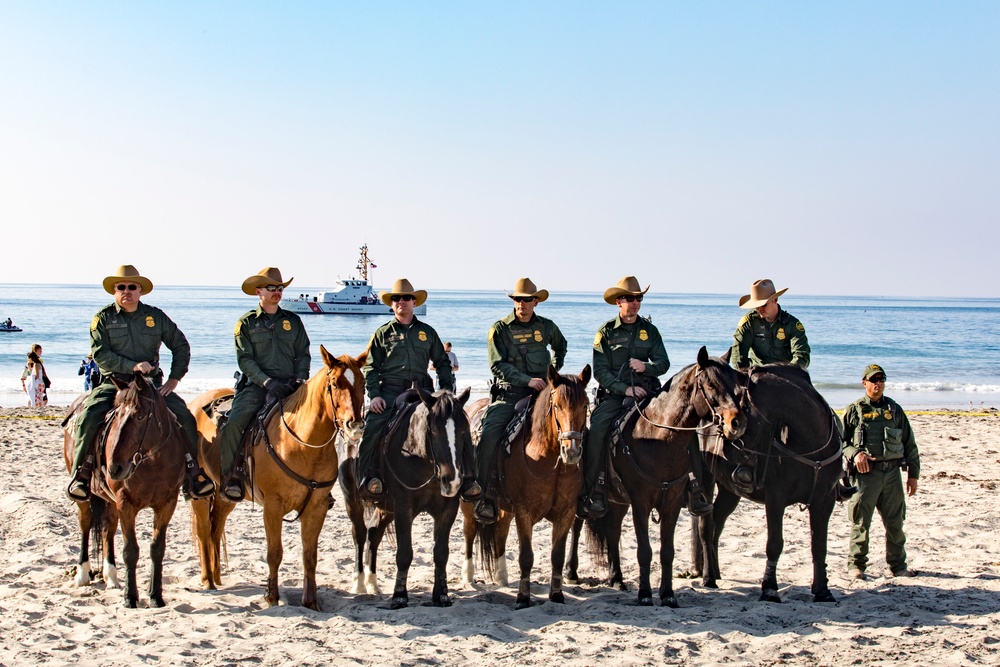 Secretary of Homeland Security Kirstjen M. Nielsen holds a press conference at Border Field State Park