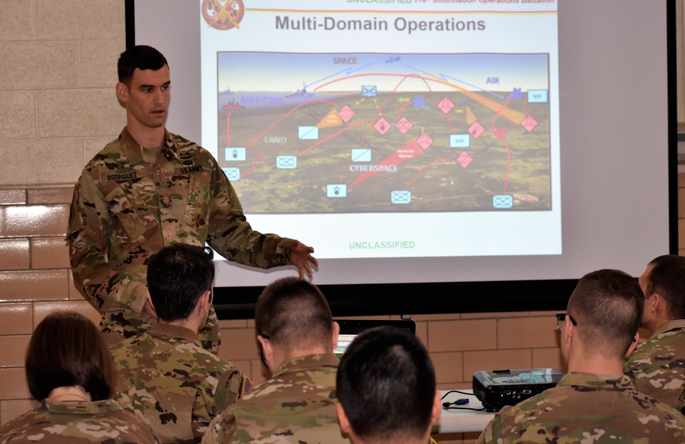 Information and Cyber Operations modeled by Md. Army Guard battalion