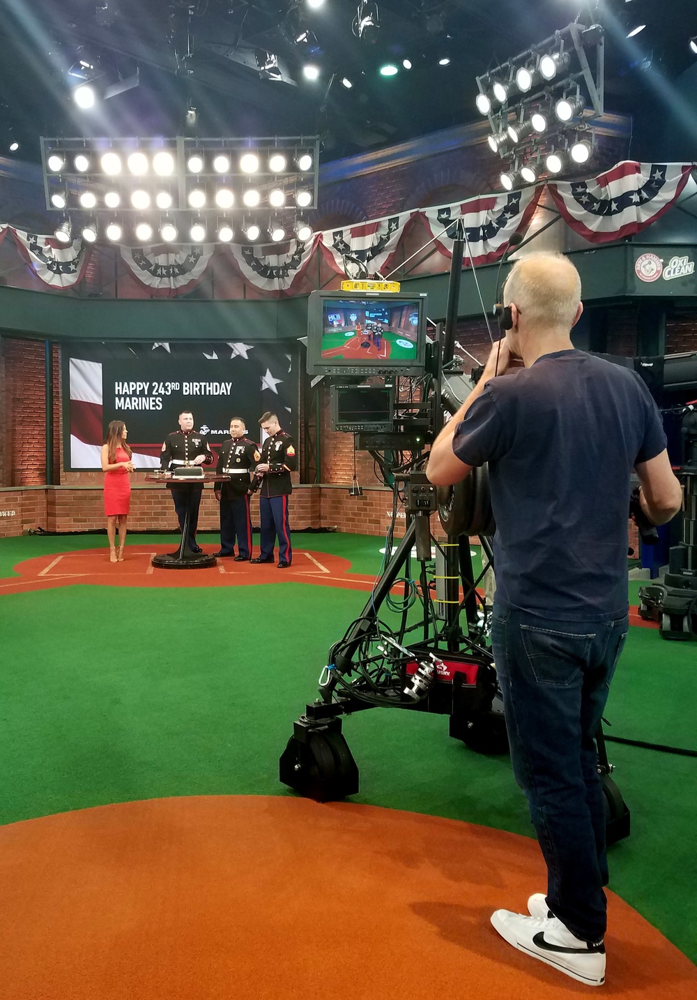 Marines celebrate birthday with Major League Baseball Network Studio 42