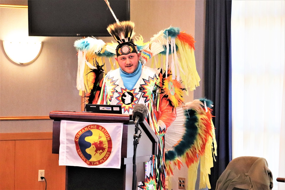 Comanche dancer shares traditions with Fort McCoy during observance