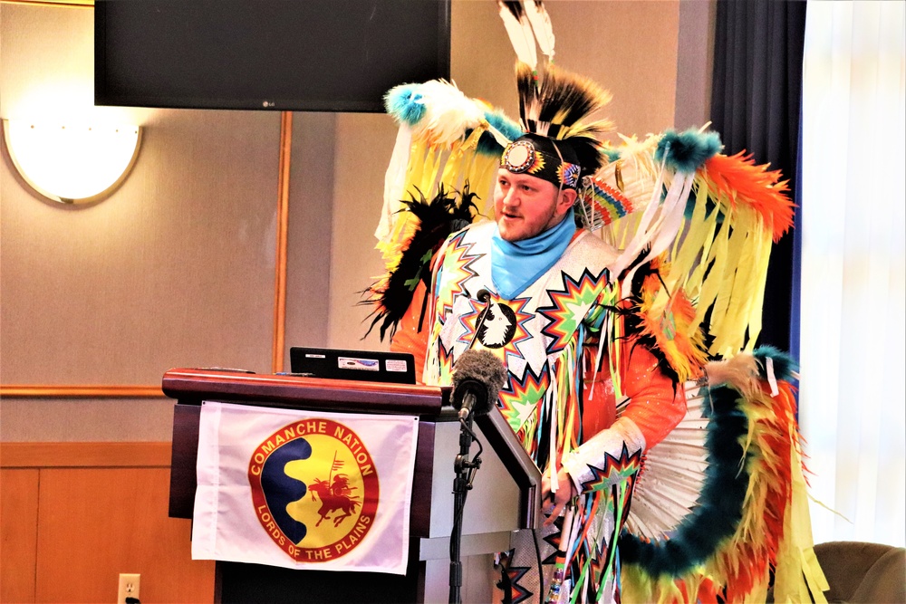 Comanche dancer shares traditions with Fort McCoy during observance