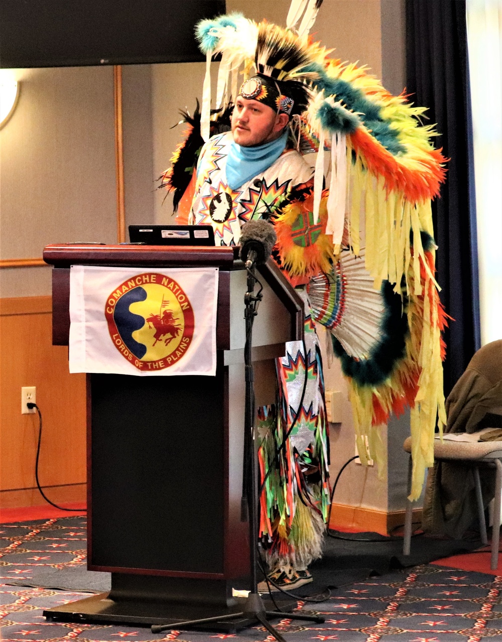 Comanche dancer shares traditions with Fort McCoy during observance