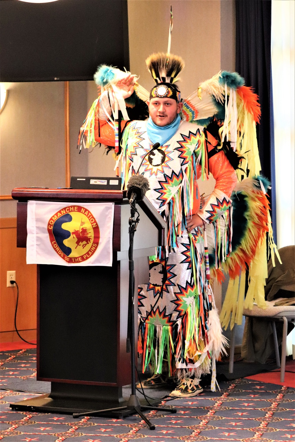 Comanche dancer shares traditions with Fort McCoy during observance