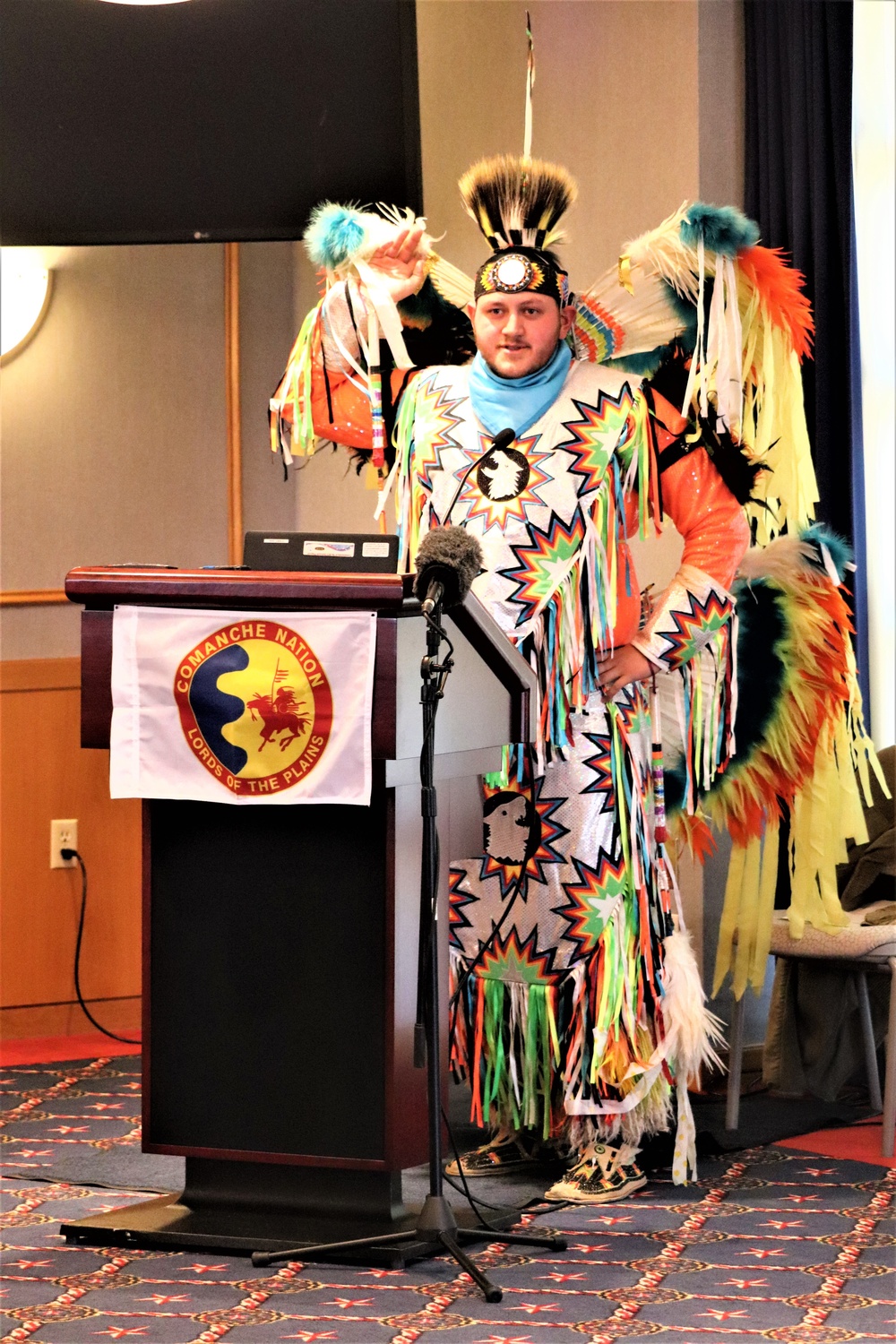 Comanche dancer shares traditions with Fort McCoy during observance