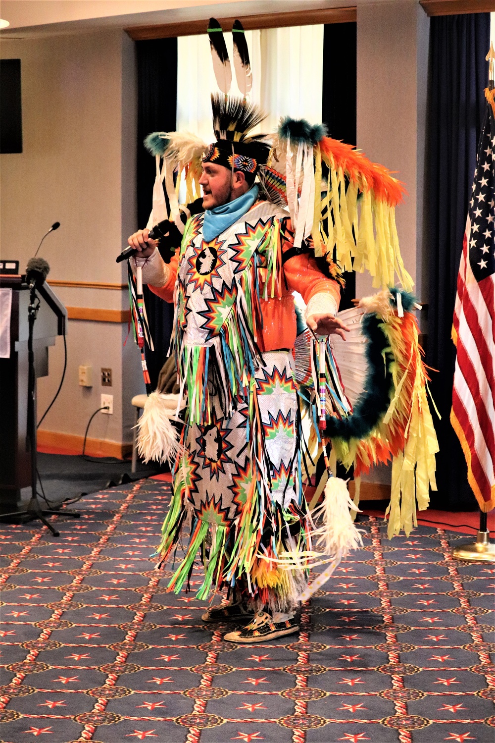 Comanche dancer shares traditions with Fort McCoy during observance