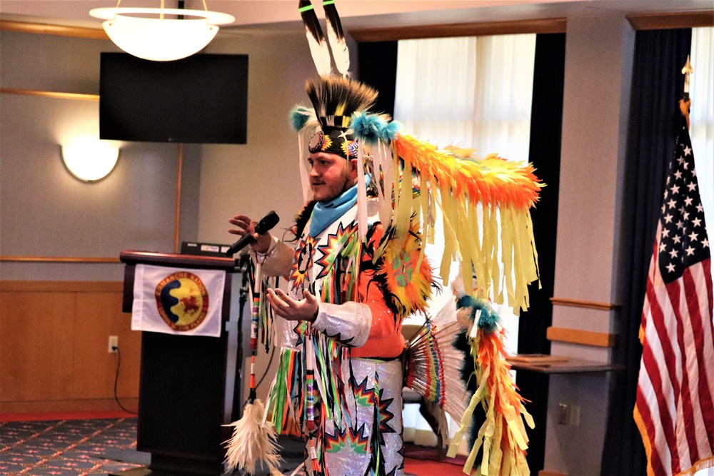 Comanche dancer shares traditions with Fort McCoy during observance