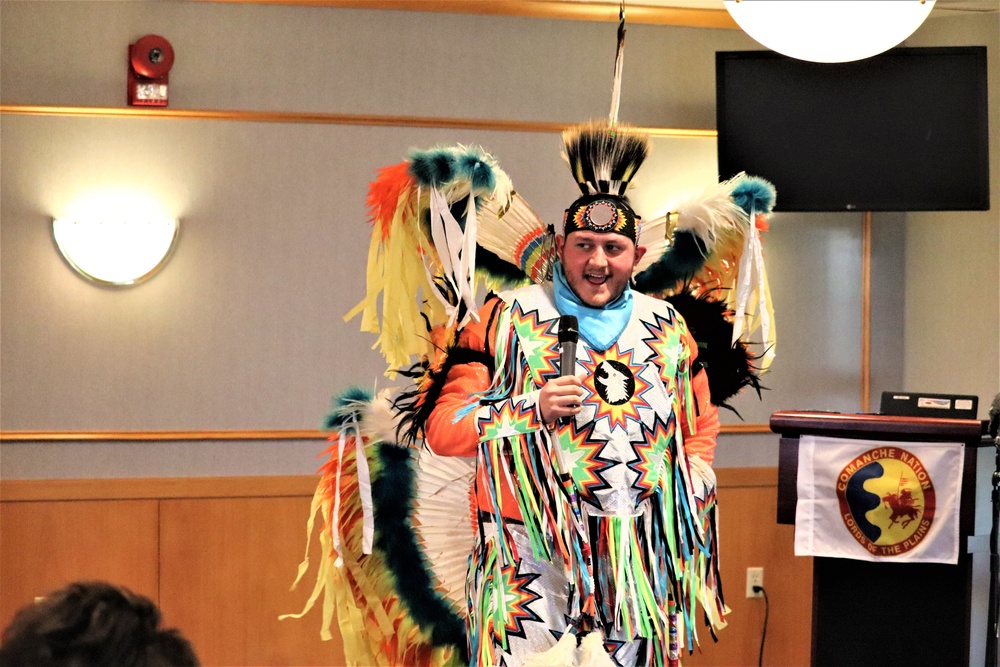 Comanche dancer shares traditions with Fort McCoy during observance