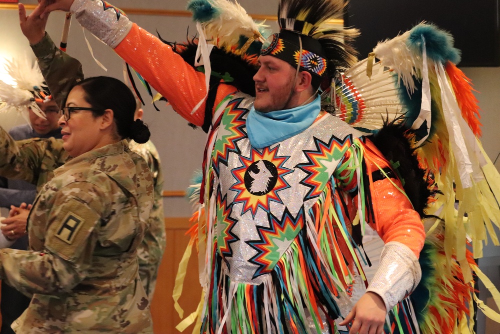 Comanche dancer shares traditions with Fort McCoy during observance