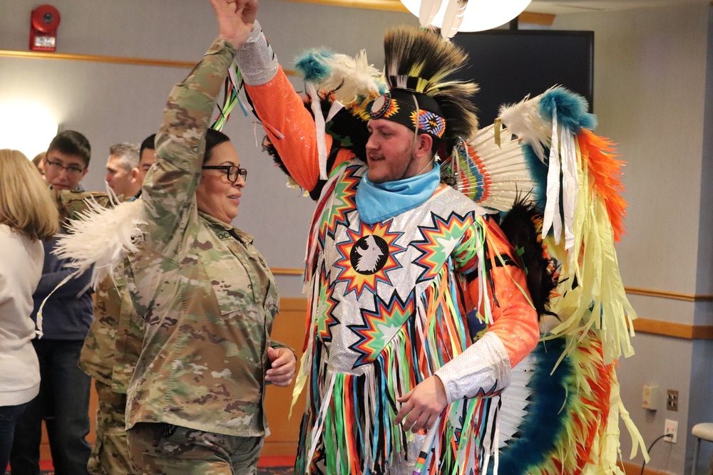 Comanche dancer shares traditions with Fort McCoy during observance