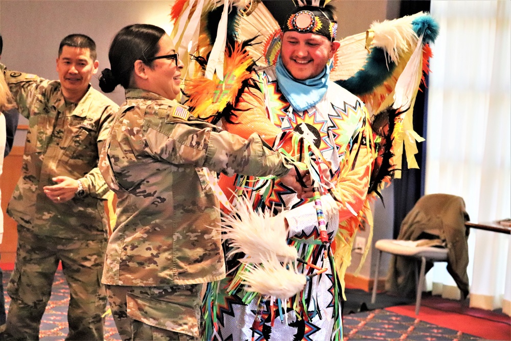 Comanche dancer shares traditions with Fort McCoy during observance