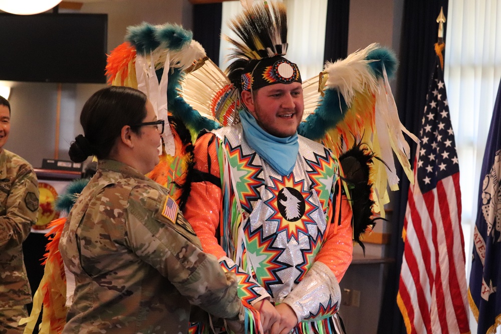 Comanche dancer shares traditions with Fort McCoy during observance