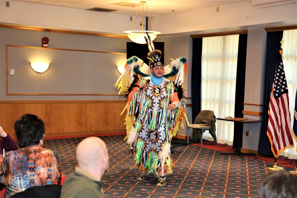 Comanche dancer shares traditions with Fort McCoy during observance