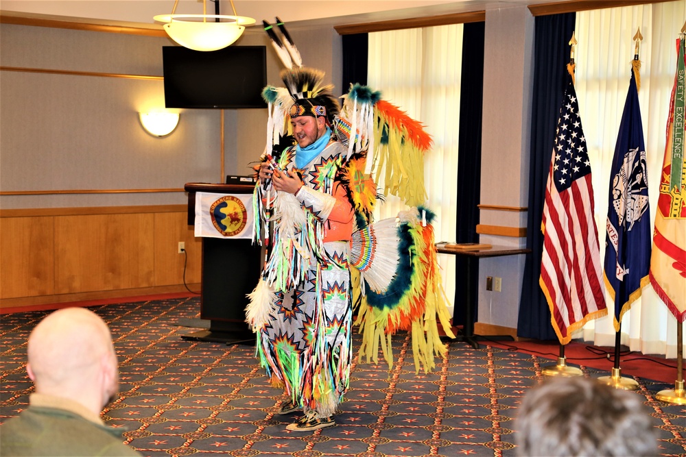 Comanche dancer shares traditions with Fort McCoy during observance