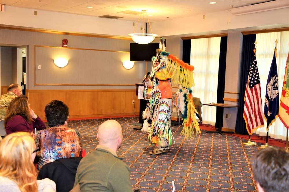 Comanche dancer shares traditions with Fort McCoy during observance