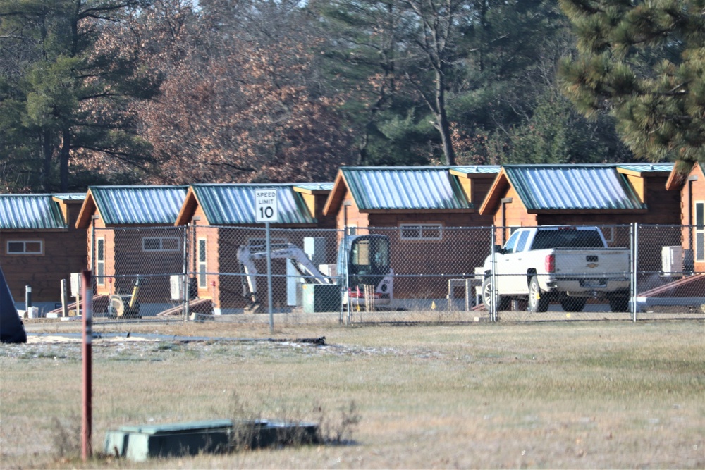 New cabins at Fort McCoy's Pine View Campground