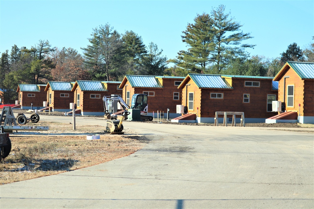 New cabins at Fort McCoy's Pine View Campground