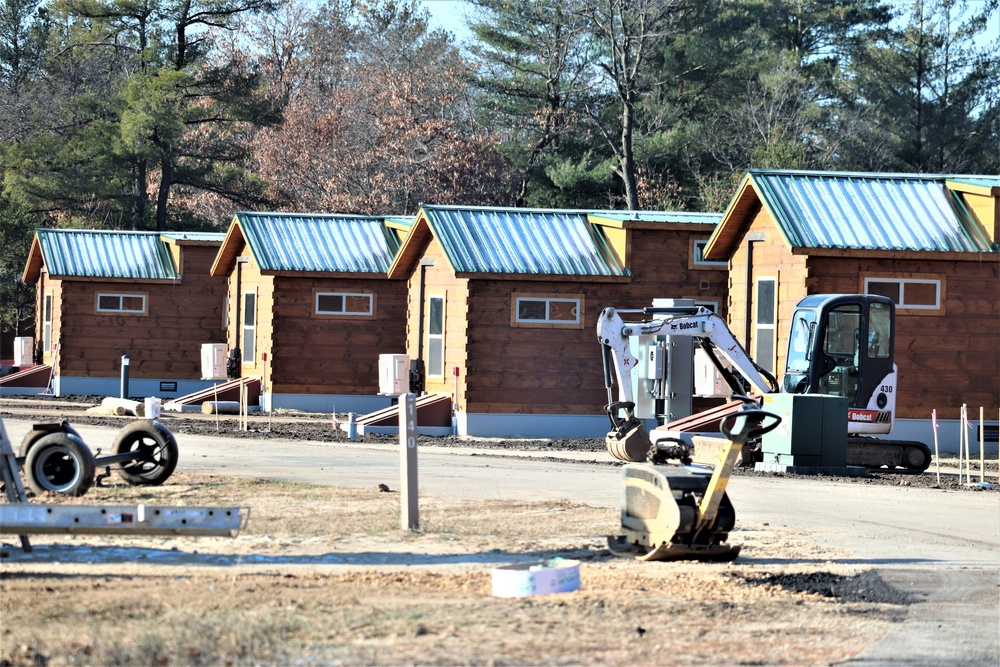 New cabins at Fort McCoy's Pine View Campground