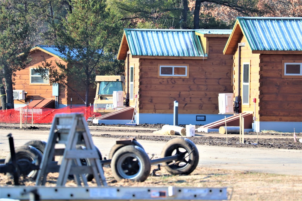 New cabins at Fort McCoy's Pine View Campground