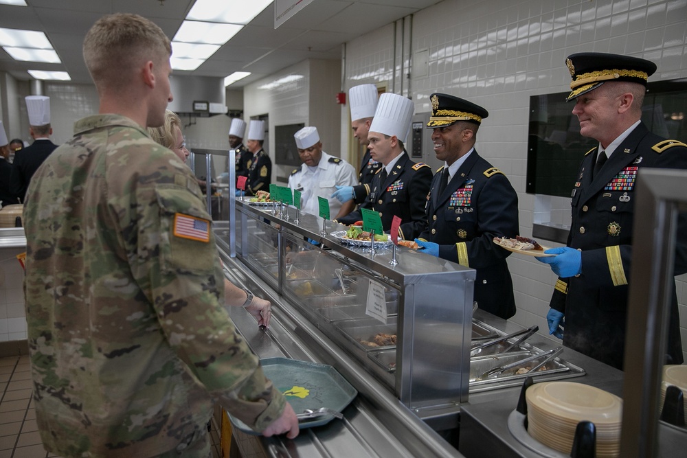 Maj. Gen. Clark serves Thanksgiving meal at Wings of Lightning Inn