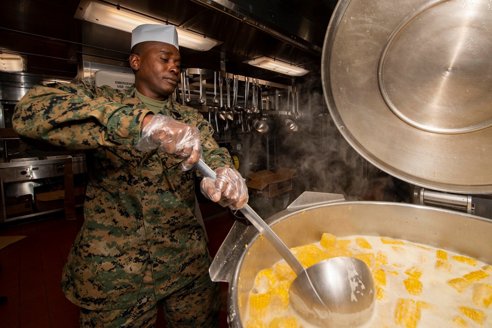 USS Somerset Celebrates Thanksgiving