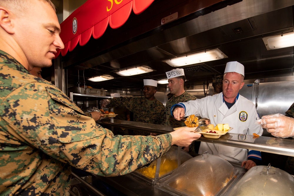 USS Somerset Celebrates Thanksgiving