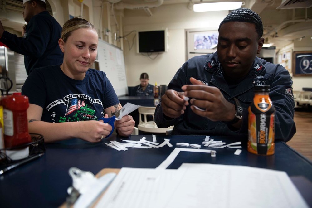 USS Somerset Celebrates Thanksgiving