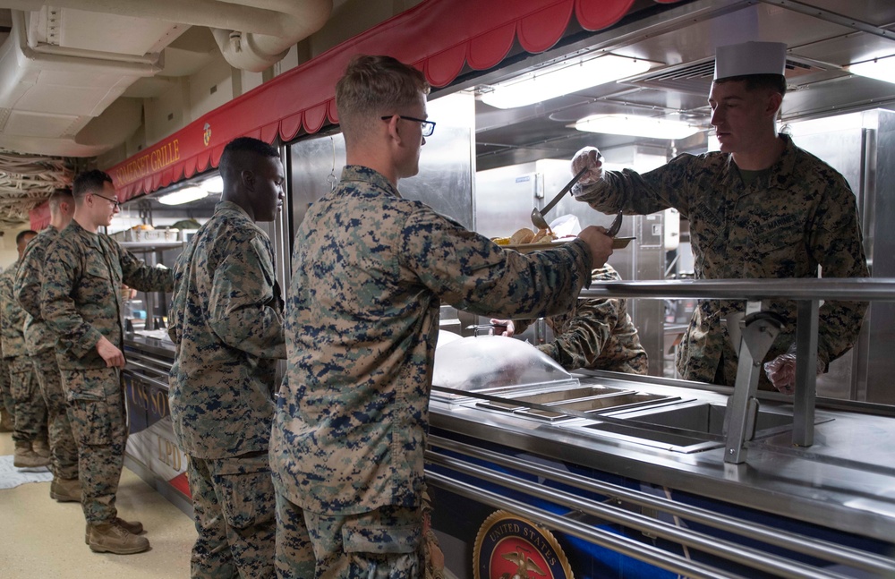 USS Somerset Celebrates Thanksgiving