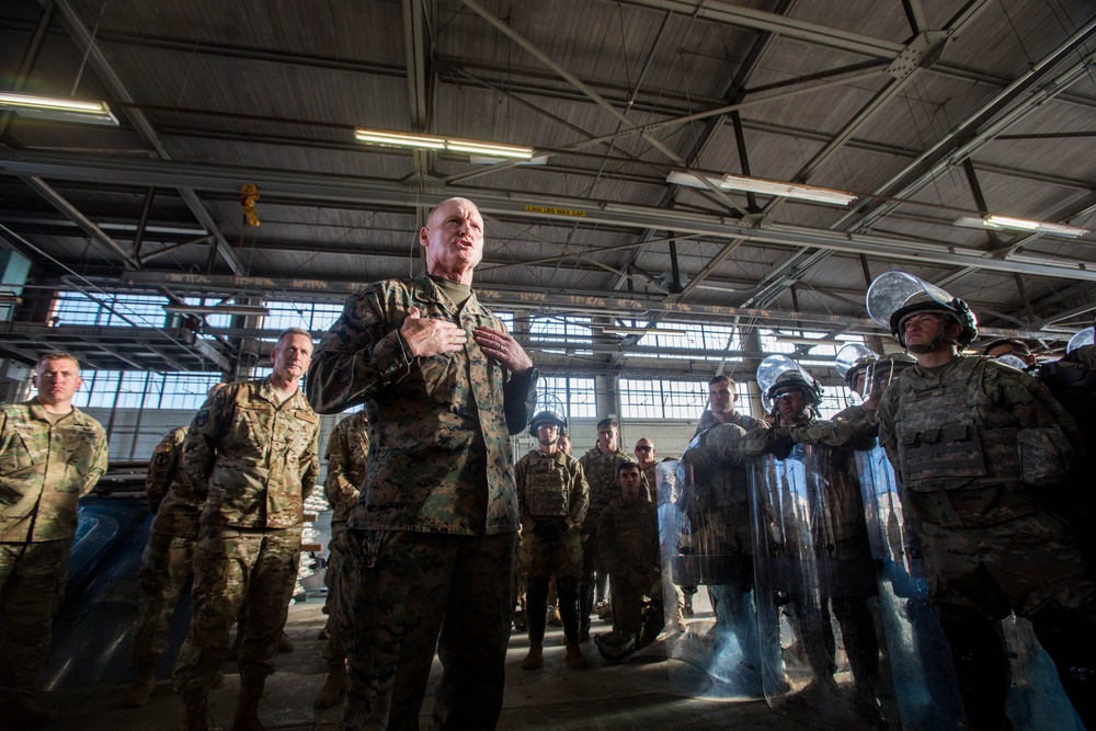 Gen. Terrence O'Shaughnessy Visits Service Members Supporting the Southwest Border