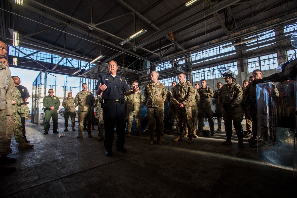 Gen. Terrence O'Shaughnessy Visits Service Members Supporting the Southwest Border