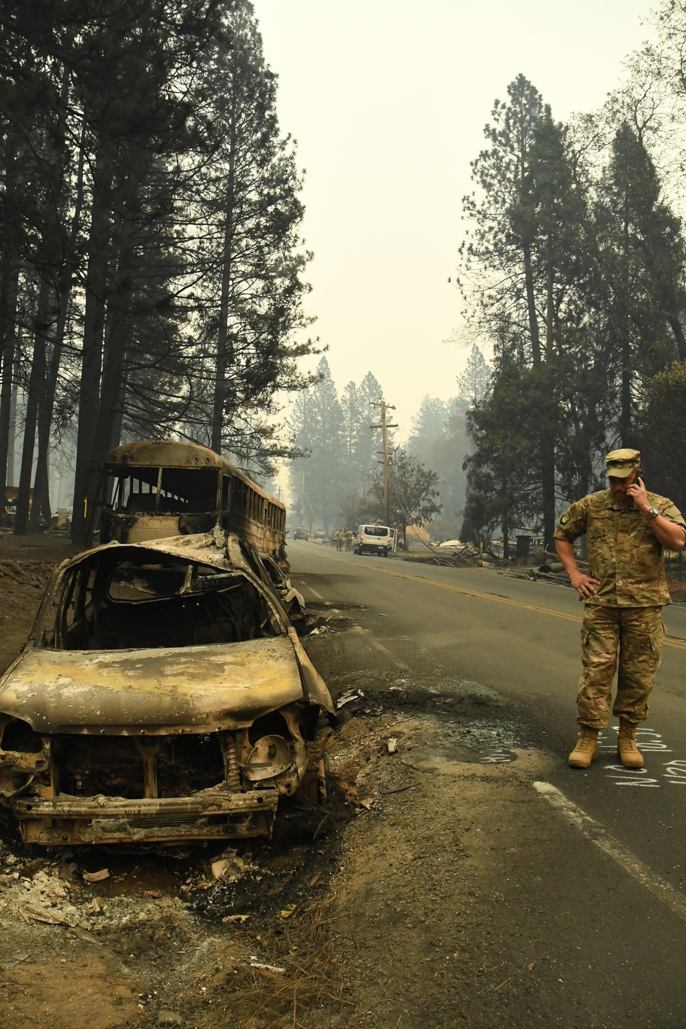 His Hometown Destroyed, Guardsman Finds Purpose in Camp Fire Activation