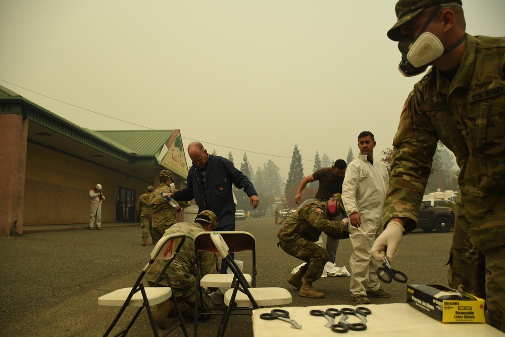 His Hometown Destroyed, Guardsman Finds Purpose in Camp Fire Activation