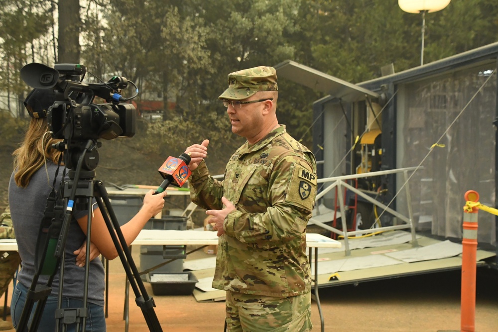 His Hometown Destroyed, Guardsman Finds Purpose in Camp Fire Activation