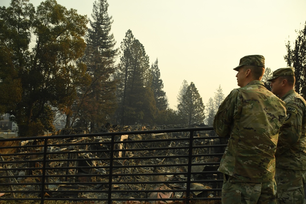 His Hometown Destroyed, Guardsman Finds Purpose in Camp Fire Activation