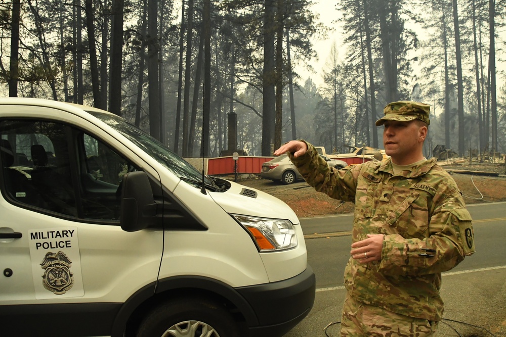 His Hometown Destroyed, Guardsman Finds Purpose in Camp Fire Activation