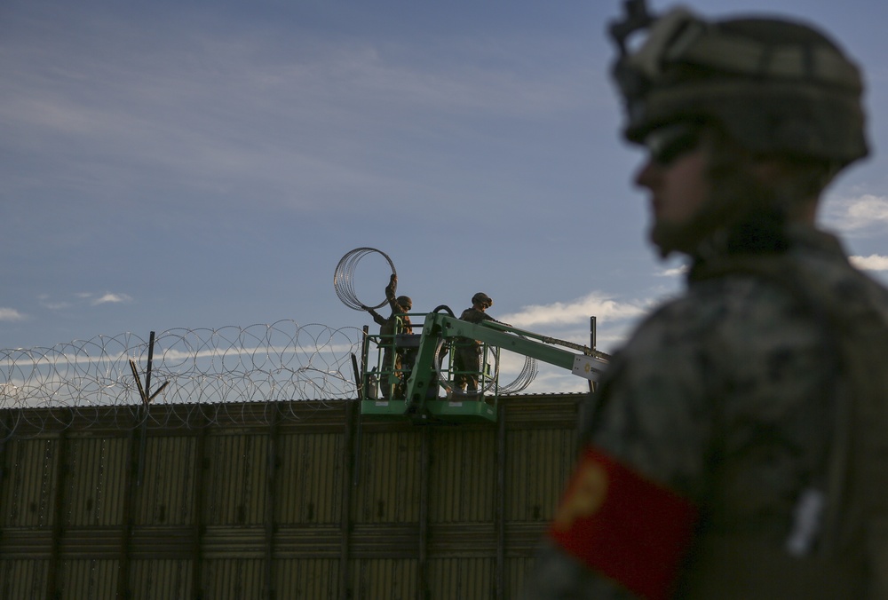 U.S. Marines assist CBP with Border Support