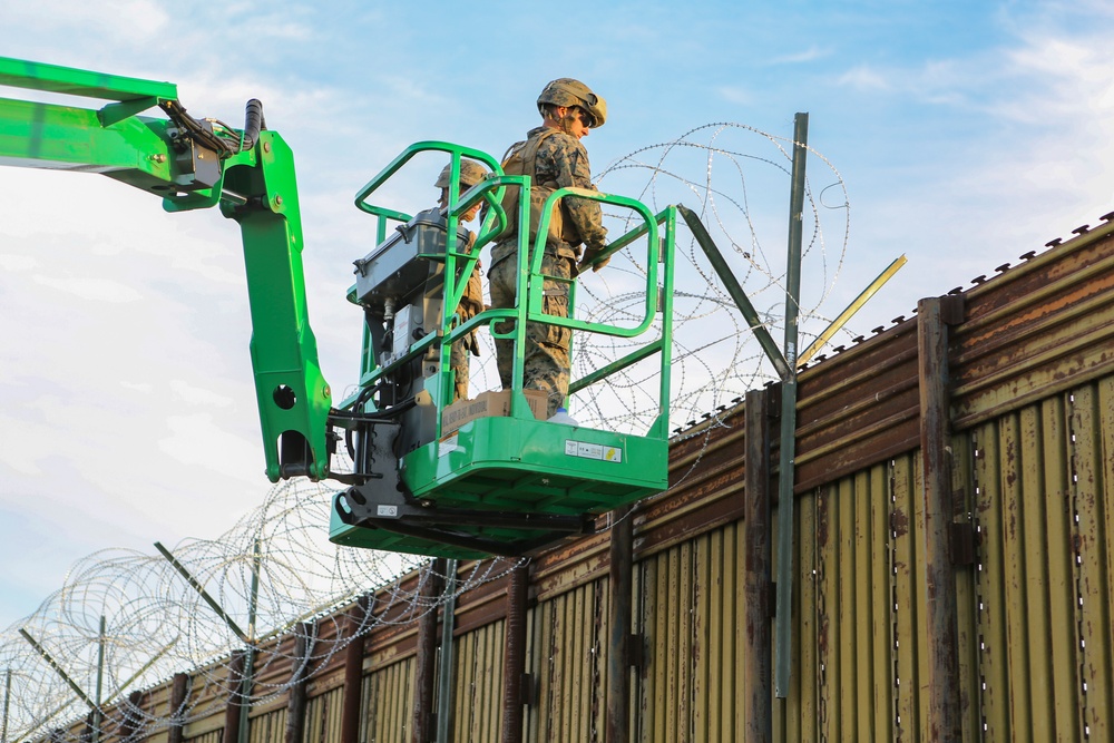 U.S. Marines assist CBP with Border Support