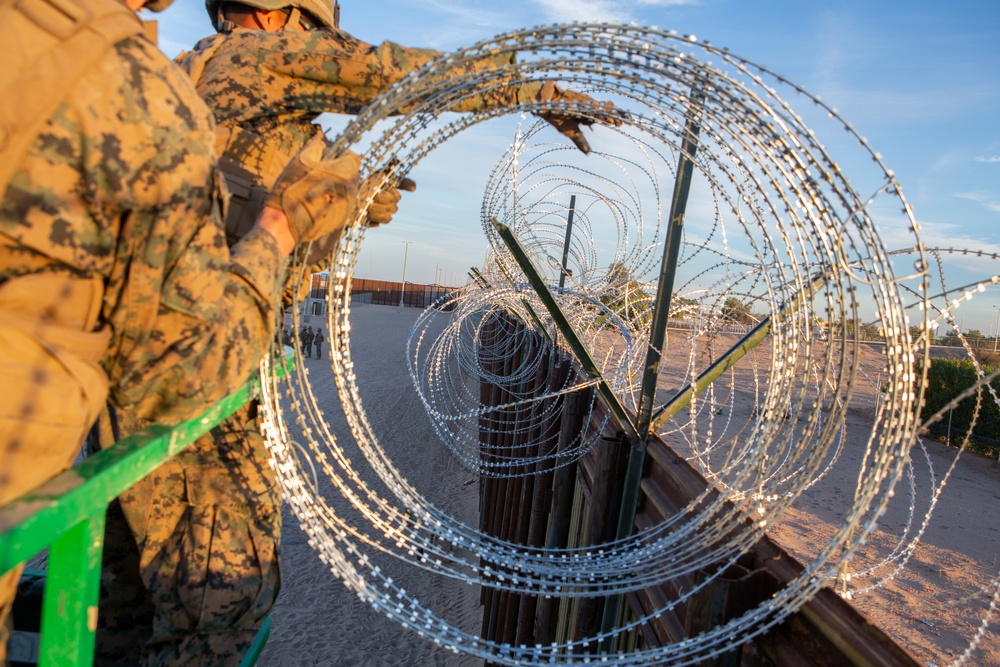 U.S. Marines assist CBP with Border Support